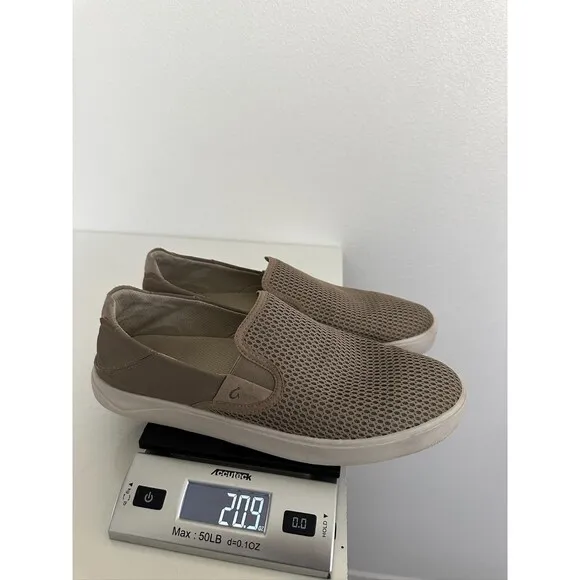 Olukai Lae'ahi Slip On Convertible Shoes Gray Breathable Mesh Gray Men's US 11