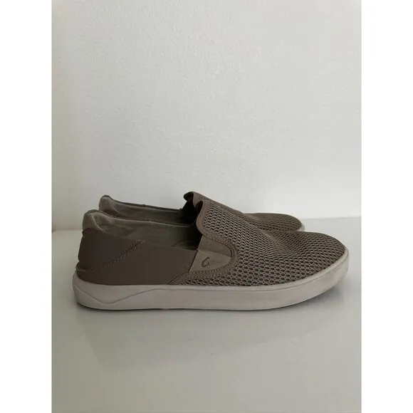 Olukai Lae'ahi Slip On Convertible Shoes Gray Breathable Mesh Gray Men's US 11