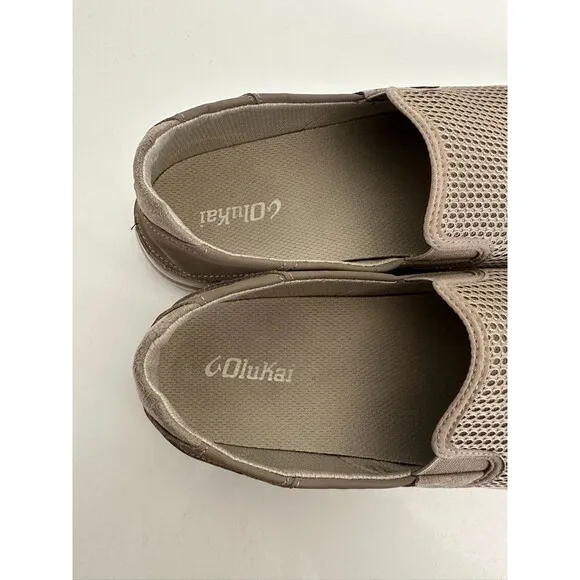 Olukai Lae'ahi Slip On Convertible Shoes Gray Breathable Mesh Gray Men's US 11