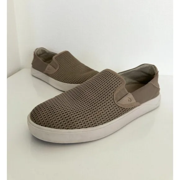 Olukai Lae'ahi Slip On Convertible Shoes Gray Breathable Mesh Gray Men's US 11