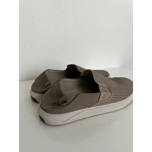 Olukai Lae'ahi Slip On Convertible Shoes Gray Breathable Mesh Gray Men's US 11
