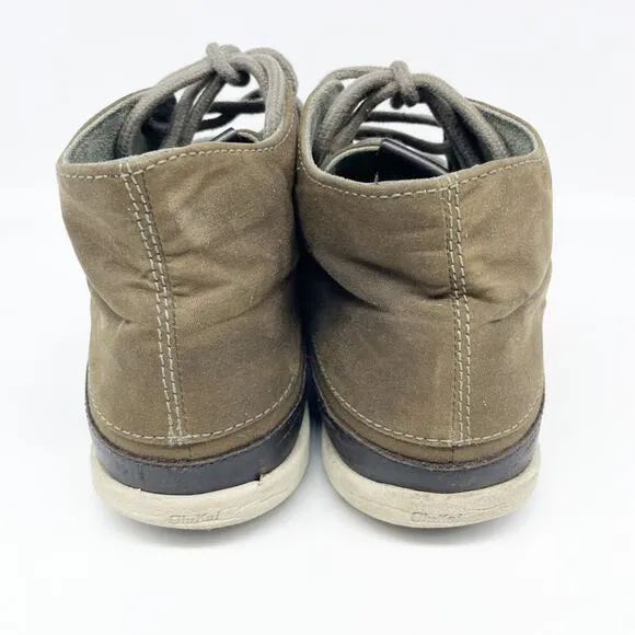 OluKai Men's Nalukai Brown Leather Lace Up Ankle Boots Size 10