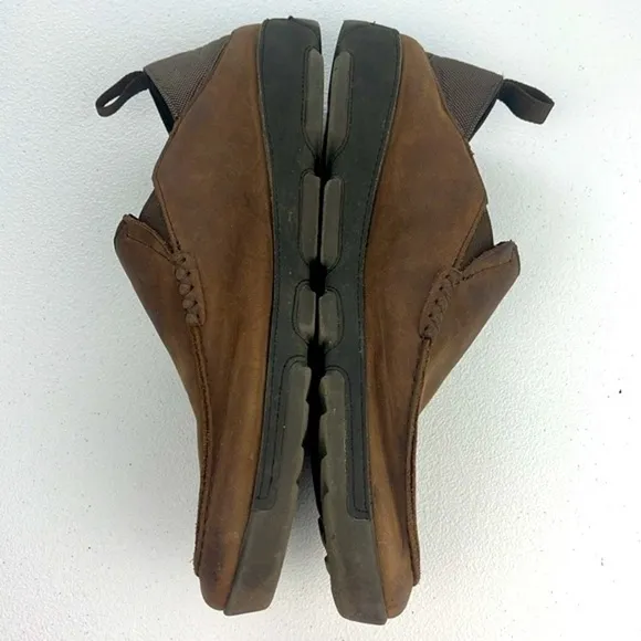 OluKai NA'I Loafers Espresso Brown Leather Waterproof Slip-On Waterproof Shoes