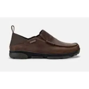 OluKai NA'I Loafers Espresso Brown Leather Waterproof Slip-On Waterproof Shoes