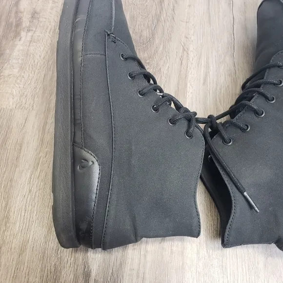 OluKai Nalukai Kapa Boot Men's 11 High Top Sneaker Shoe Black Causal Chukka