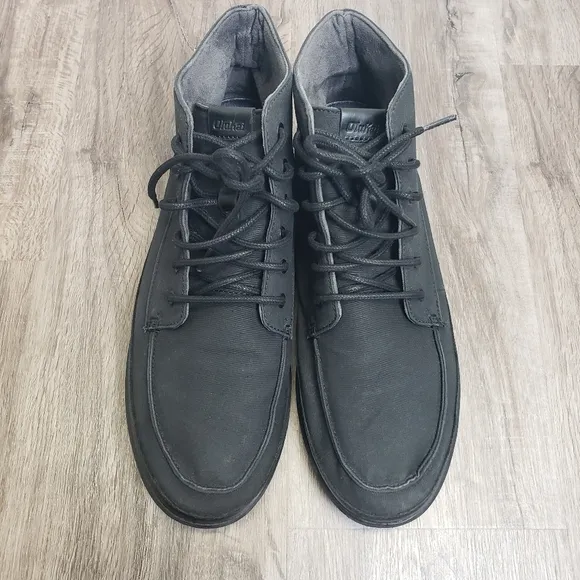 OluKai Nalukai Kapa Boot Men's 11 High Top Sneaker Shoe Black Causal Chukka