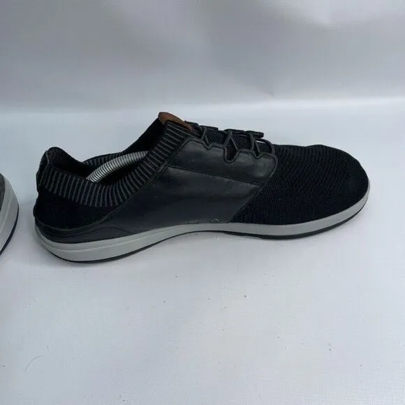 Olukai Makia Ulana Kai Black  Leather Sneaker‎ Size 13