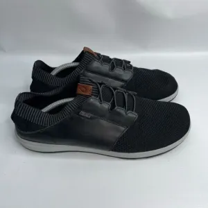 Olukai Makia Ulana Kai Black  Leather Sneaker‎ Size 13