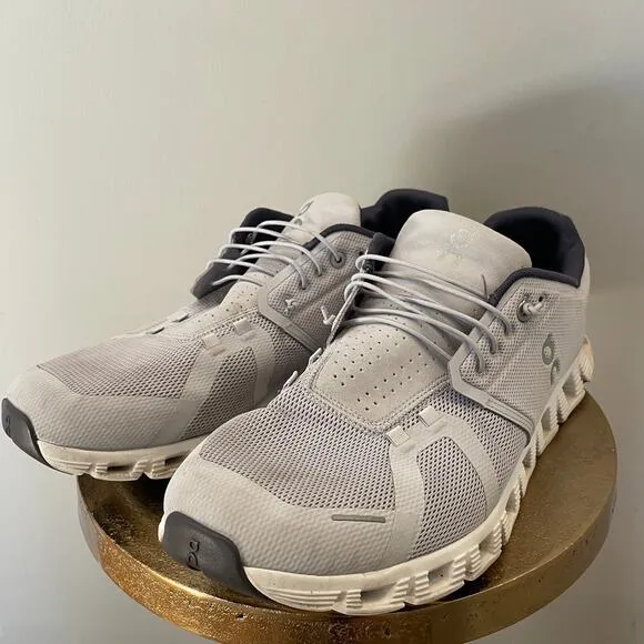 On Cloud 5 Men's Running Shoes, 12.5 | Glacier Grey/White, 58.98909