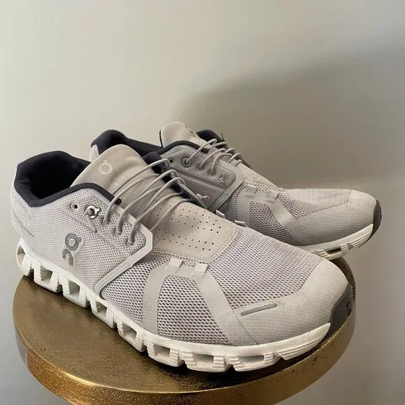 On Cloud 5 Men's Running Shoes, 12.5 | Glacier Grey/White, 58.98909