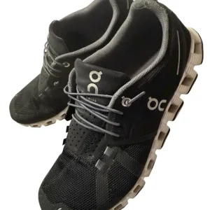 On Cloud Black Athletic Shoes with Unique Cushioning
