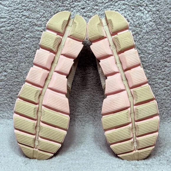 On Cloud X Womens Size 10 Running Shoes Sneakers Sand Rose