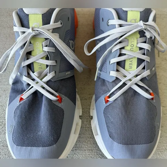 ON Cloudflyer 4 Fossil/Grey Flame/Orange Running Shoes Men’s Size 11.5 VGC Clean