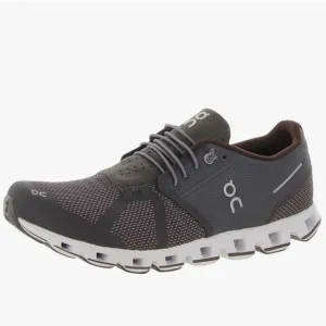 ON Men's Cloud Running Sneakers in Pebble Raisin Swiss Engineering Shoes US 12