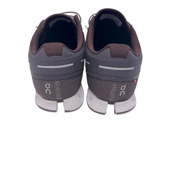 ON Men's Cloud Running Sneakers in Pebble Raisin Swiss Engineering Shoes US 12