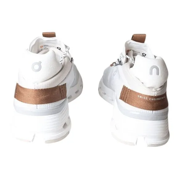 ON RUNNING Cloudnova 'White Pearl' Running Shoes Size M7/W8.5