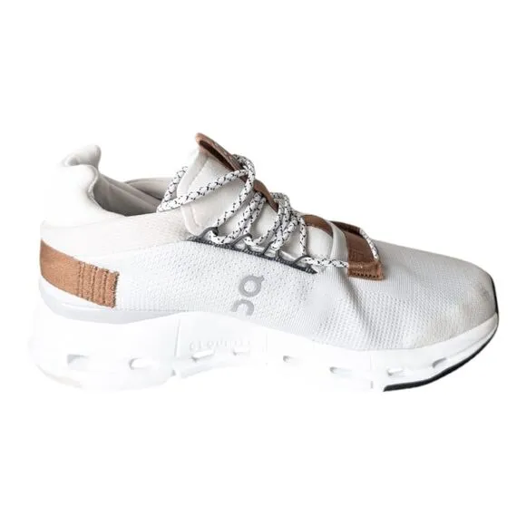 ON RUNNING Cloudnova 'White Pearl' Running Shoes Size M7/W8.5