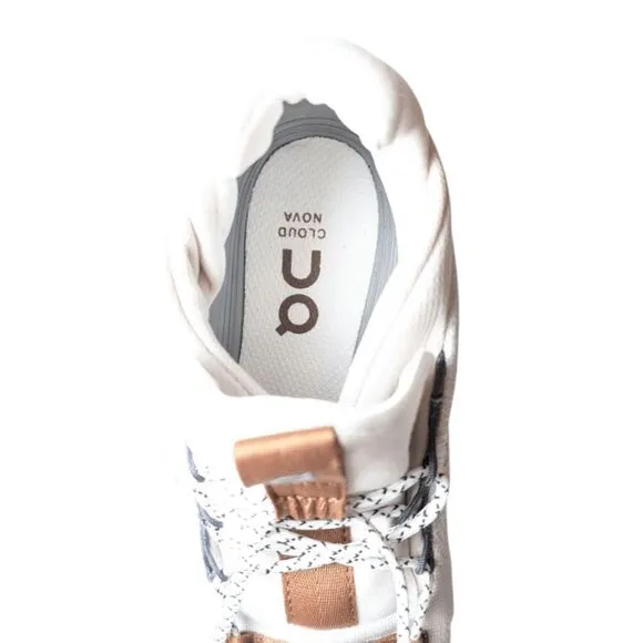 ON RUNNING Cloudnova 'White Pearl' Running Shoes Size M7/W8.5