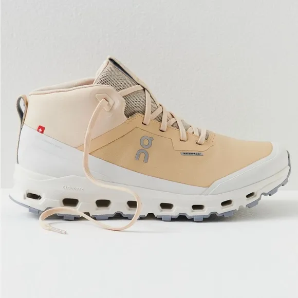 On Running Cloudroam Waterproof Running shoes in Savannah   Ivory