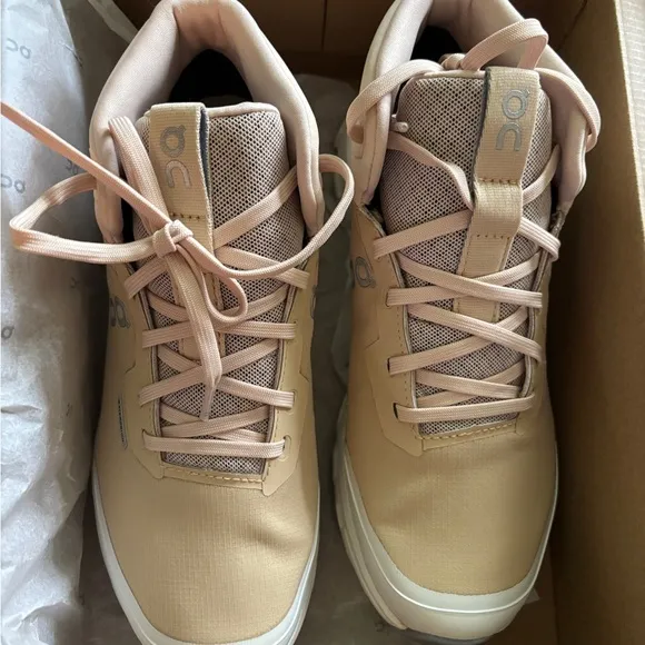 On Running Cloudroam Waterproof Running shoes in Savannah   Ivory