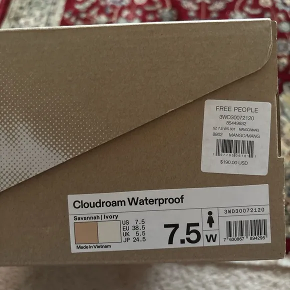 On Running Cloudroam Waterproof Running shoes in Savannah   Ivory