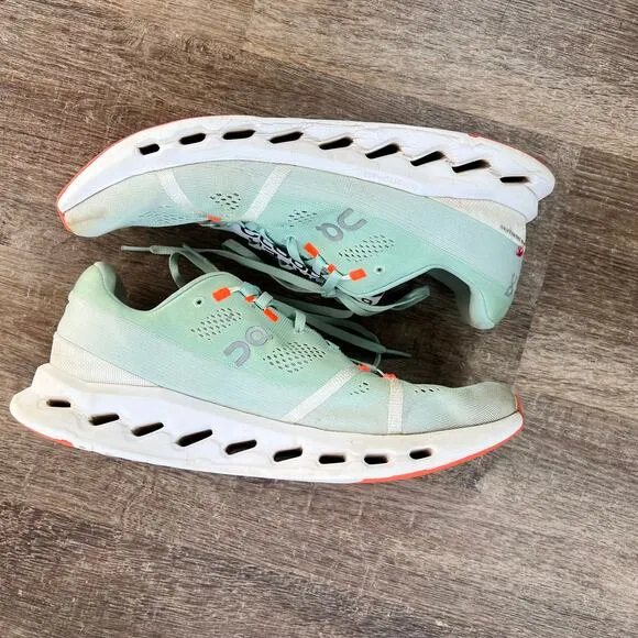 On Running On Cloud Cloudsurfer Mint Lightweight Cushioned Running Shoes