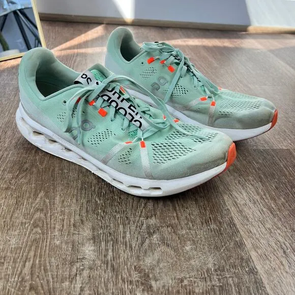 On Running On Cloud Cloudsurfer Mint Lightweight Cushioned Running Shoes