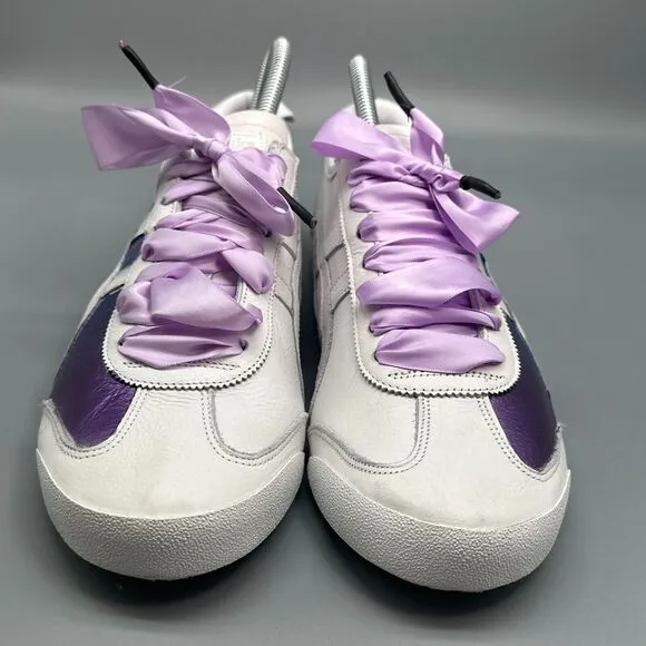 Onitsuka Tiger Mexico 66 Mens 8 Womens 9.5 White Purple Ribbon Ombre Sneakers