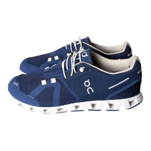 ON RUNNING Cloud &quot;Navy/White&quot; Running Shoes Size 8.5