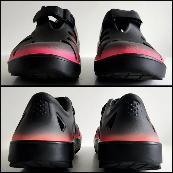 OOFOS Oocandoo Waterproof Open Shoes, Black &amp; Pink, Unisex W8/M6