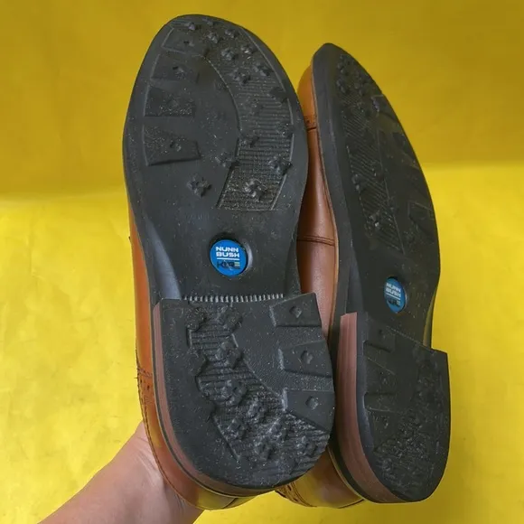 Orange brown Nunn Bush memory foam shoes