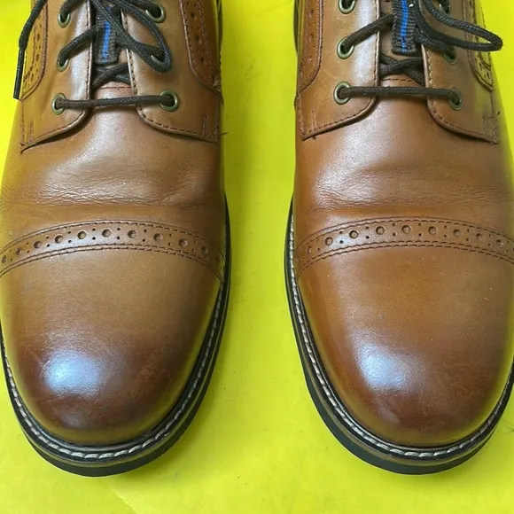 Orange brown Nunn Bush memory foam shoes