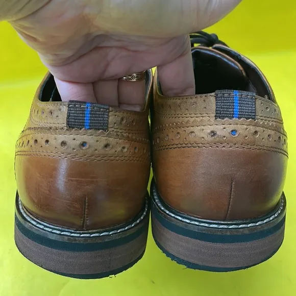 Orange brown Nunn Bush memory foam shoes