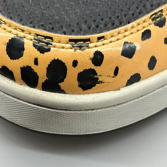 Osiris NYC 83 Cheetah Print Blue Sneakers Men Size 12 Skateboard High Top Shoes
