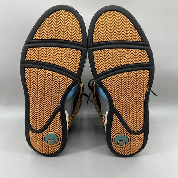 Osiris NYC 83 Cheetah Print Blue Sneakers Men Size 12 Skateboard High Top Shoes