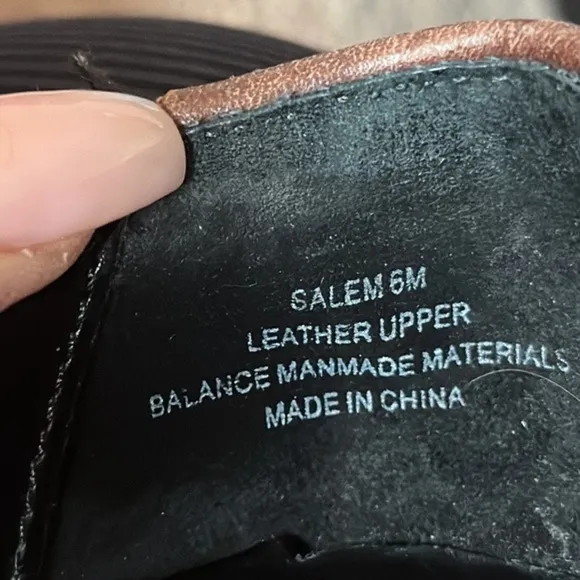 OTBT Salem Suede mary jane wedge shoes Sz 6M