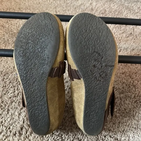 OTBT Salem Suede mary jane wedge shoes Sz 6M