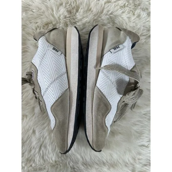 P448 Cancun Sneakers Women Low Top Metallic Rafia Athletic Shoes EU38 US7.5-8