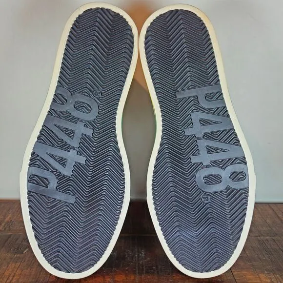 P448 Jack Pride Womens Size 6-6.5 EU 36 Shoes White Rainbow Lace Up Low Top