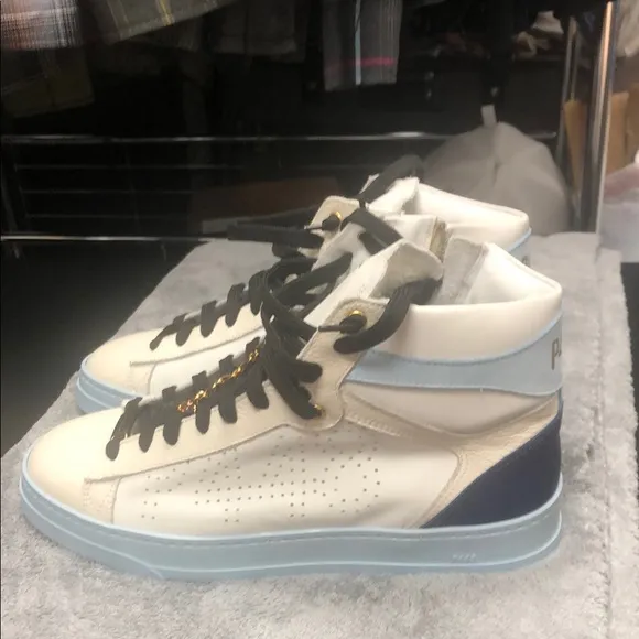 P448 Men's Athletic Shoes - White and Blue