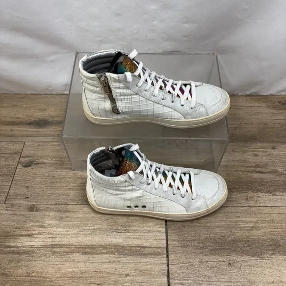 P448 Woman’s Skate High-Top Sneakers colorful shoes SZ 6.5