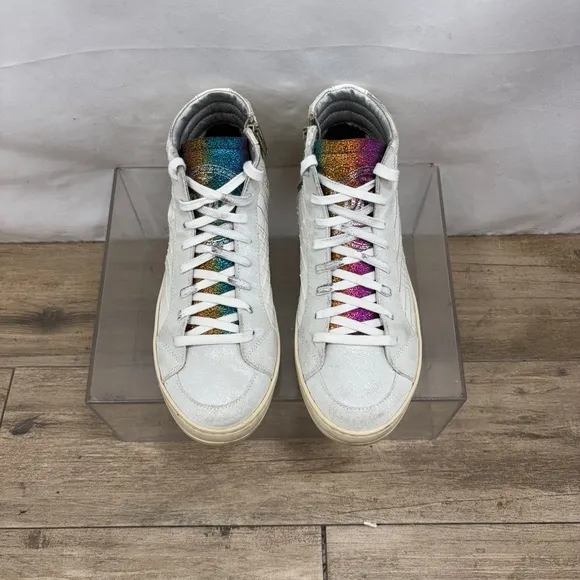 P448 Woman’s Skate High-Top Sneakers colorful shoes SZ 6.5