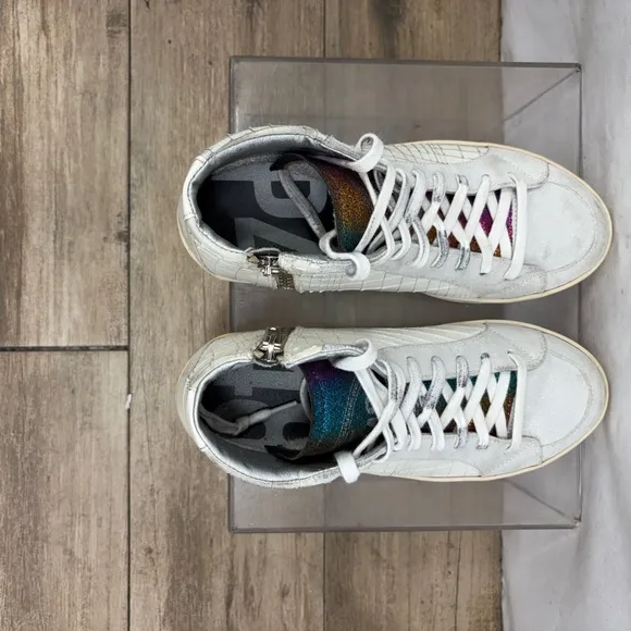 P448 Woman’s Skate High-Top Sneakers colorful shoes SZ 6.5