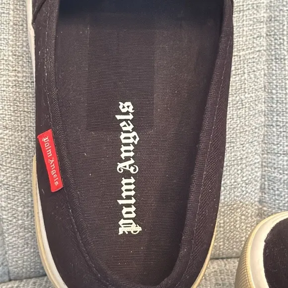 Palm Angels Men’s Logo Printed Low Top Slip On Sneakers