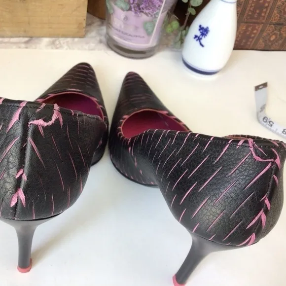 Paloma Barcelo Black Pink Heels