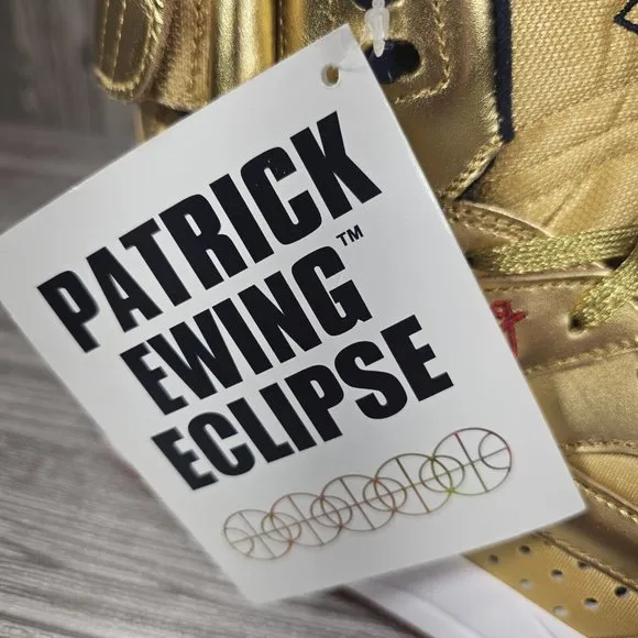 Patrick Ewing Gold Medal Eclipse Basketball Shoes-1EW90151-732-Men's Size 9 NEW