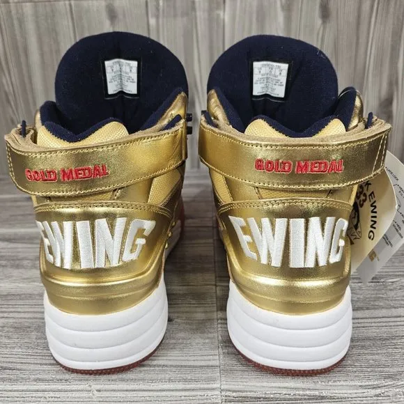 Patrick Ewing Gold Medal Eclipse Basketball Shoes-1EW90151-732-Men's Size 9 NEW