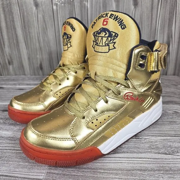 Patrick Ewing Gold Medal Eclipse Basketball Shoes-1EW90151-732-Men's Size 9 NEW