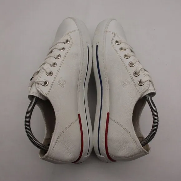 Paul Green Carly Women's UK Size 8 Low Top Sneaker  White leather Lace Up Shoes