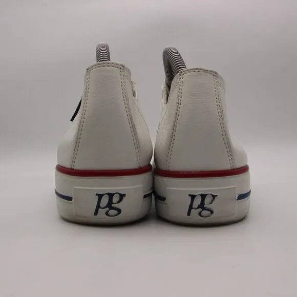 Paul Green Carly Women's UK Size 8 Low Top Sneaker  White leather Lace Up Shoes